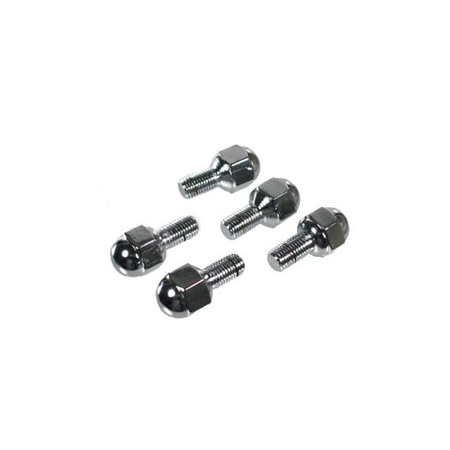 Classic VW 5 Lug 12MM Chrome Ball Style Lug Bolt Set, 5 Pieces 601224