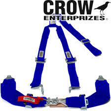 Crow Seat Belt Harness 3 Inch Lap With 2 Inch Shoulder Y Type Blue | CROW 11203