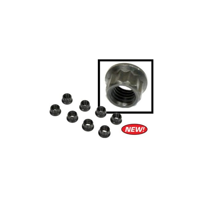 12 Point Exhaust Nuts Made Of Alloy Steel 101133 Chirco Performance