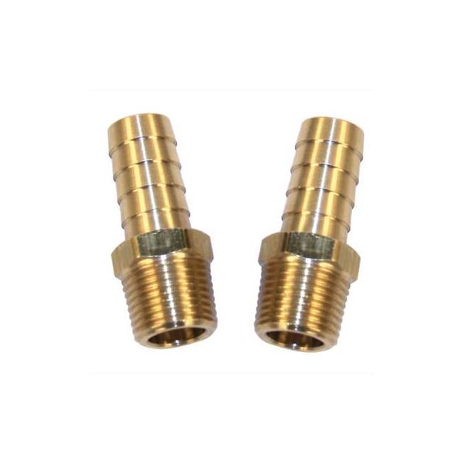 Brass Barbed Fittings 3/8 To 3/8 2 Pieces For Air Cooled VW Engines | 115128B