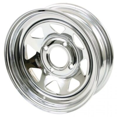 Chrome Spoke Off Road Dune Buggy Wheel 15 x 8 4 lug VW Pattern | 601130