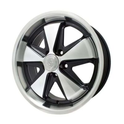 Classic Porsche 911 Alloy Black With Silver Wheel 15x5.5 5x112 Fits Late VW Bus | 601317