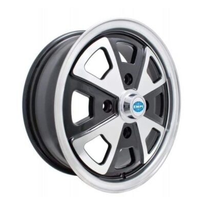 Classic Porsche 914 Alloy Wheel Gloss Black Polished Lip Fits Classic VW Bug 1968-1979 | 601318