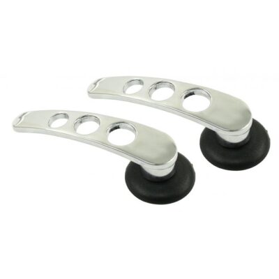 Door Handles Black Trim, 1966 And Earlier, Pair | 837124