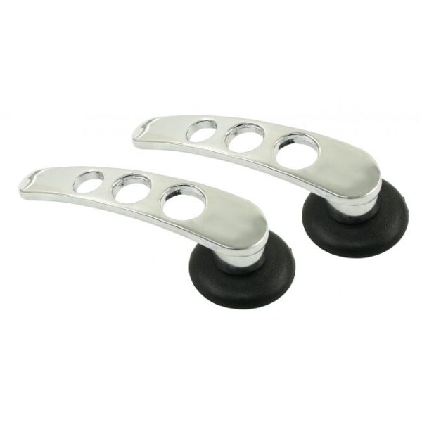 Door Handles Black Trim, 1966 And Earlier, Pair | 837124