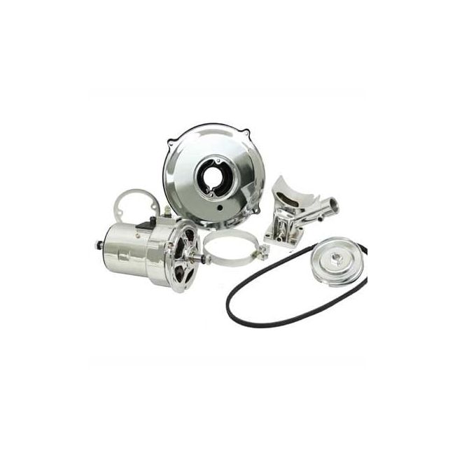 Dune Buggy Alternator Kit With Chrome Alternator and Accessories | 905121C-DB