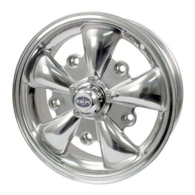 Empi GT5 Polished 5 Spoke Wheel 15 x 5.5 5 Lug x 205mm Pattern Fits Classic VW Beetle | 601332