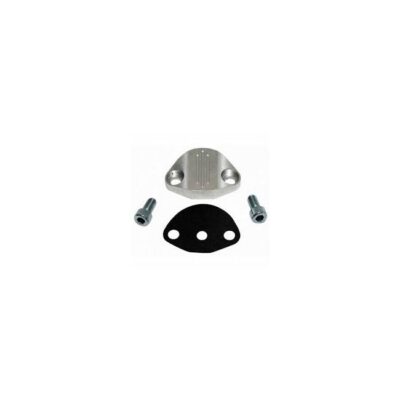 Fuel Pump Block Off Billet Style Milled Grooves | 127104
