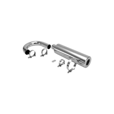 Racing Muffler With U-Bend and Clamps | 251113WUB