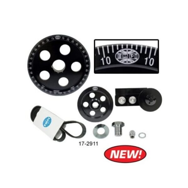 Serpentine Belt Pulley System Black Anodized Pulley | 105197