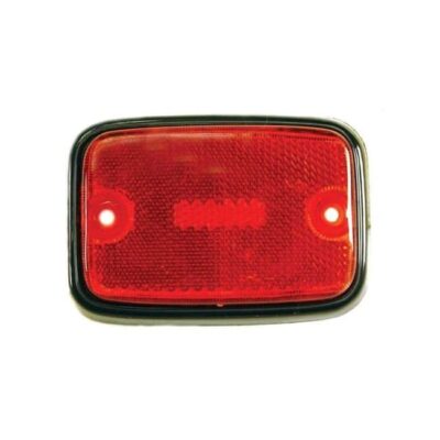 Side Marker Red Lens Rear Black Trim Fits VW Bus 1975-1979 | 211945363B
