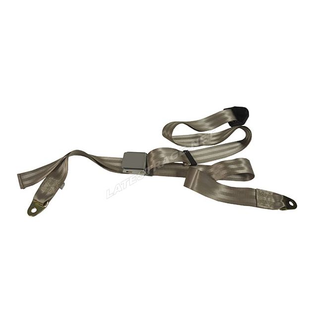 VW Bug Classic Style 3 Point Non Retractable Seat Belt Tan 857140T