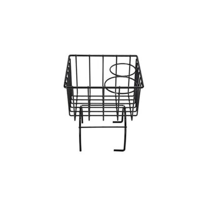 Black Wire Basket With Cup Holders Fits All VWs | 857195