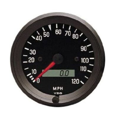 VDO Electronic Speedometer Black Face 3 1/8 inch | V437-050