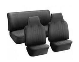 Vinyl Slip On Seat Covers Fits VW Bug 1968-1969 Black Front & Rear | 802216