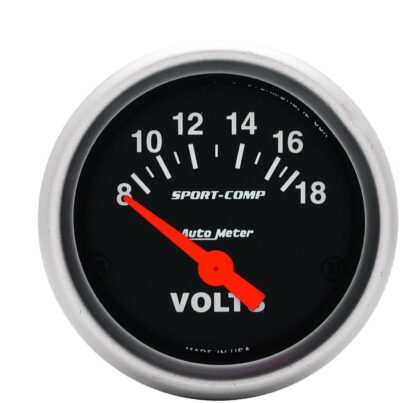 Auto Meter 3391 Sport-Comp Electric Voltmeter Gauge | AM3391