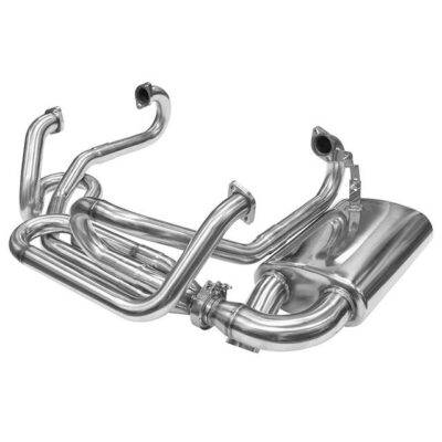 Stainless Steel -5/8" Merged Racing Exhaust W/Side Flow Muffler | 251196SF